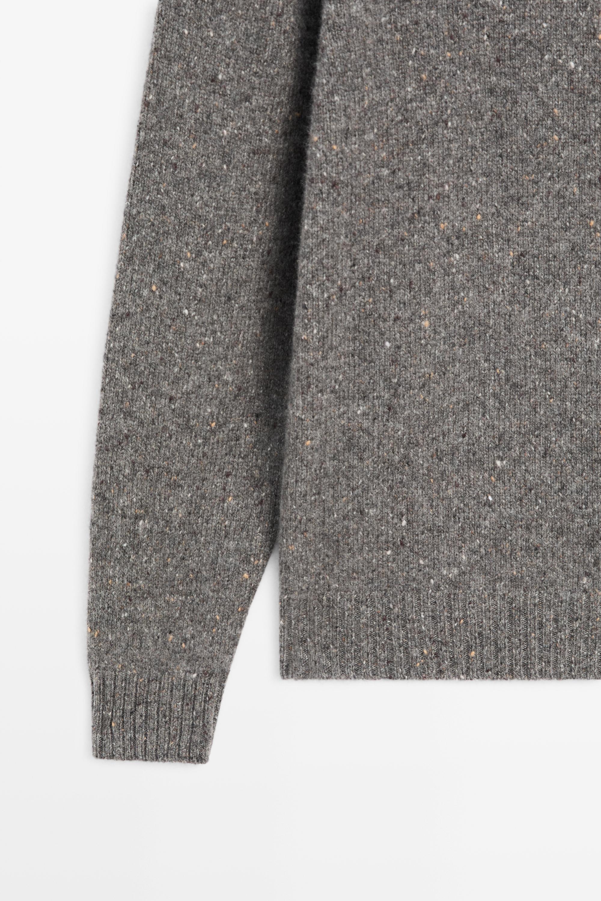Pull en maille chinée 100 % cachemire